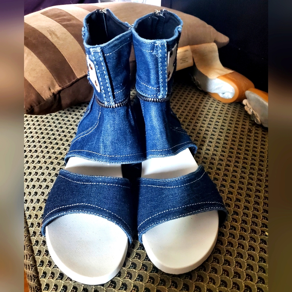 Denim Sandals
